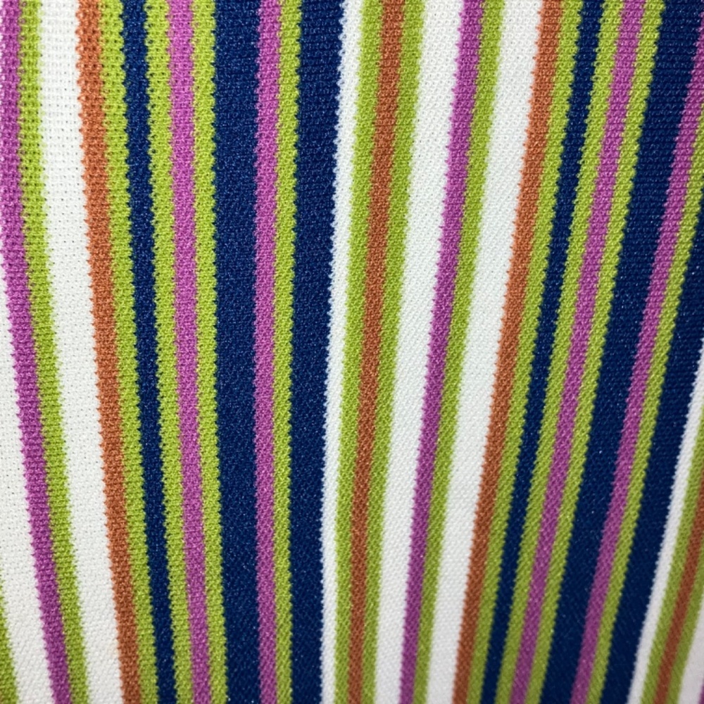 Vintage 70s Jantzen cool tone vertical stripe polyester blazer - Picture 8 of 11